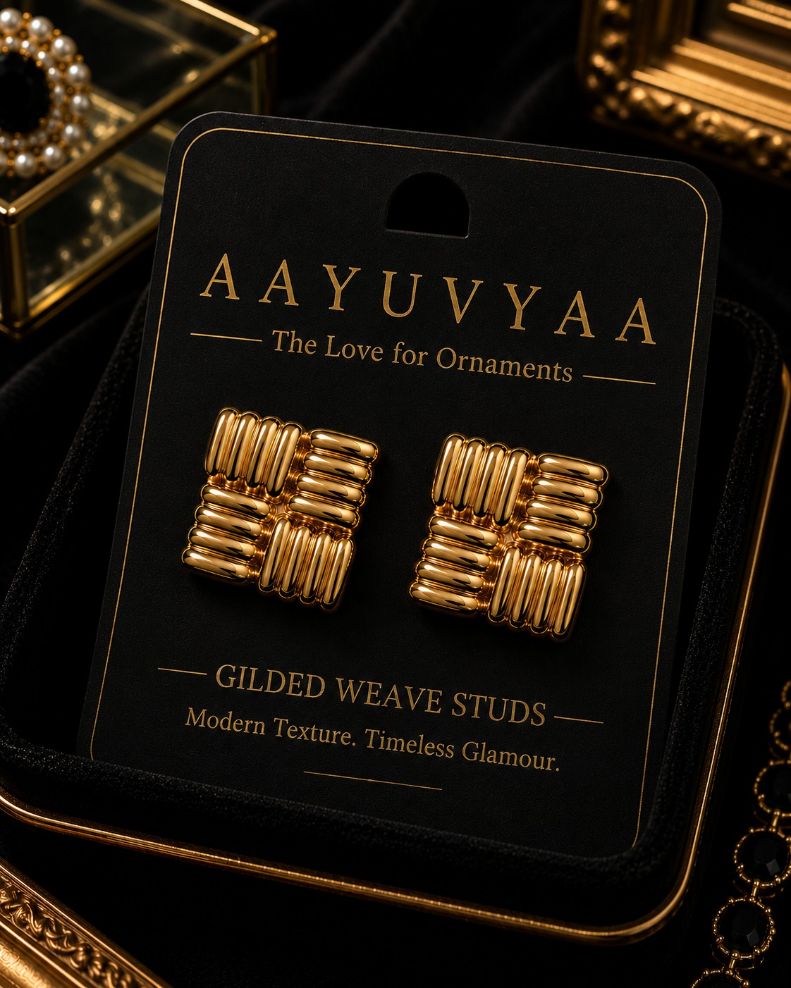 Gilded Weave Stud image 1