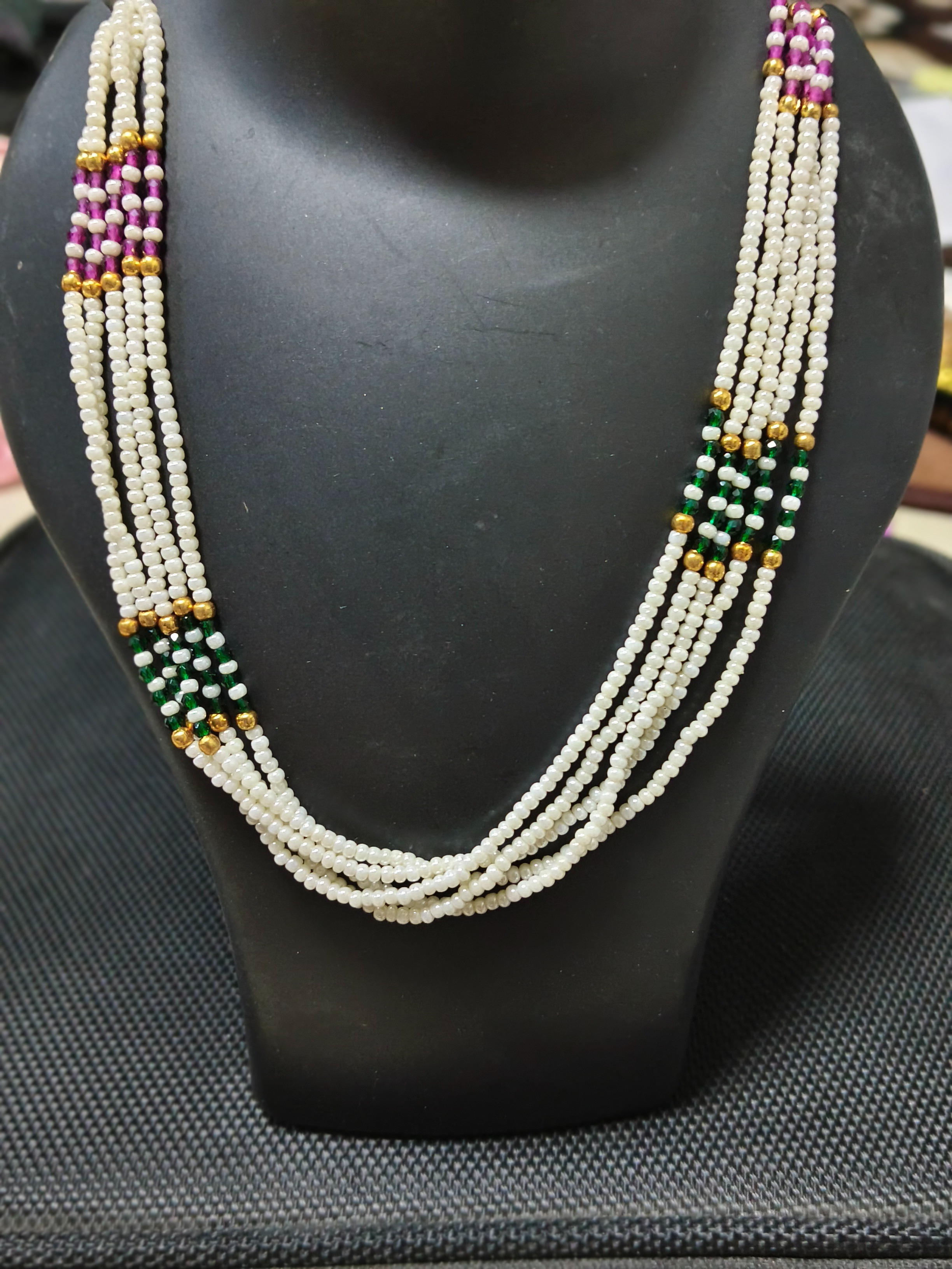 5 Layer Pearl Necklace image 1