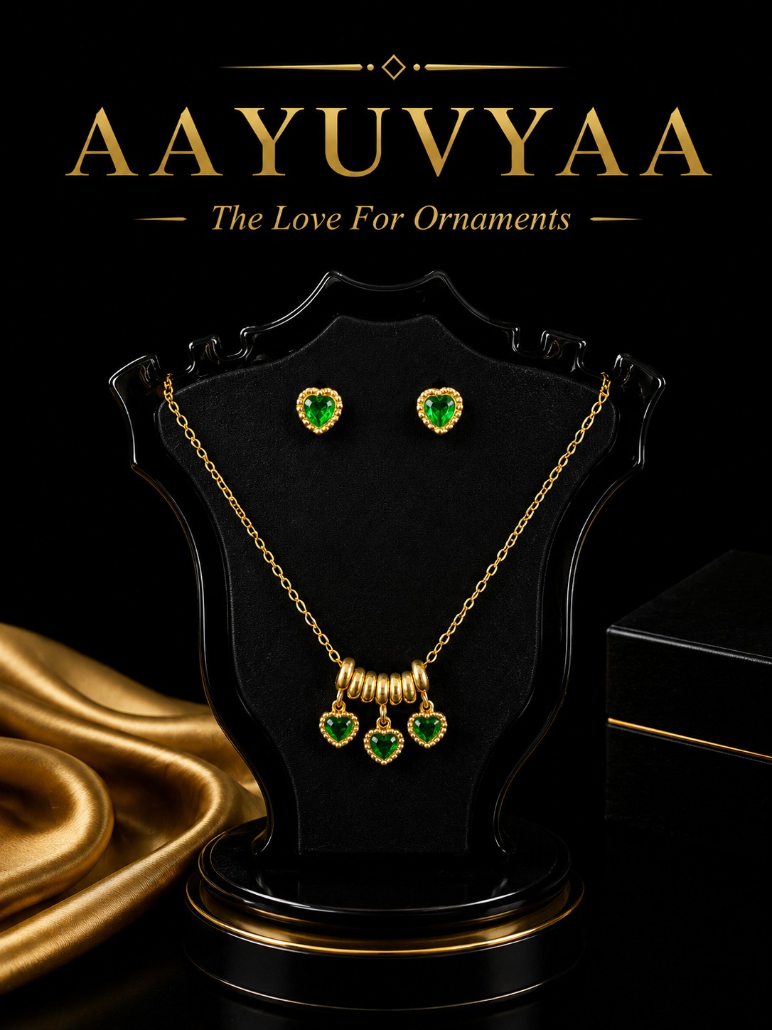 Emerald Love Charm Set image 1
