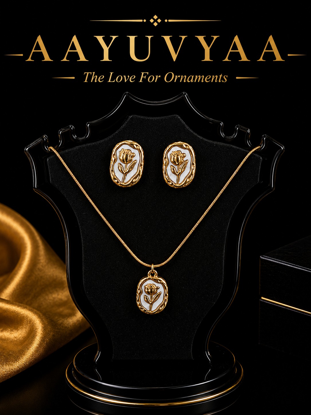 Golden Rose Cameo Set ⭐ image 1