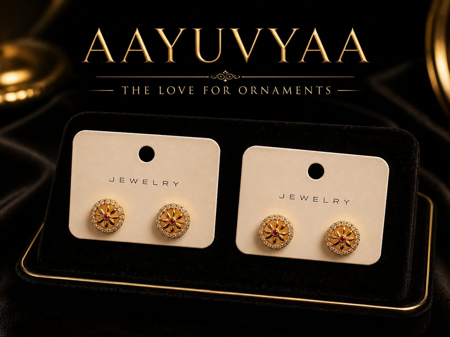 Ashoka chakra studs image 1